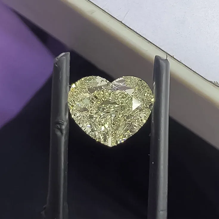 Natural Y to Z Diamond Heart Shape 4.02 ct.