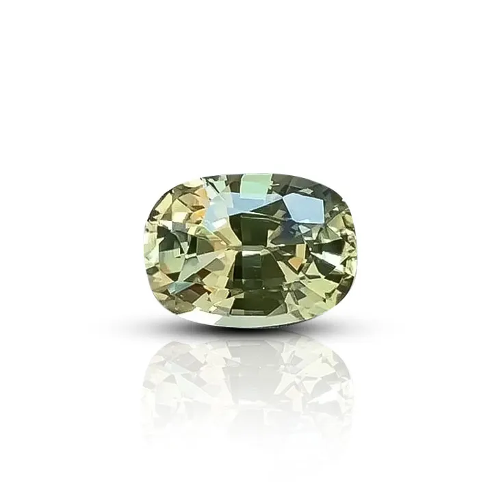 Sapphire in Greenish-Yellow Color 4.01 ct.
