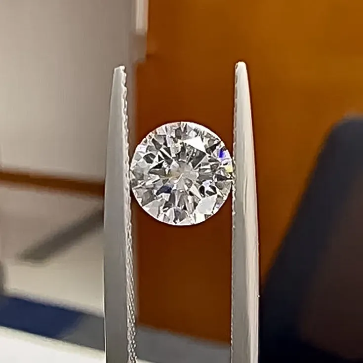 Natural D Diamond Pair Round Shape 1.02 ct. & 1 ct. - picture 