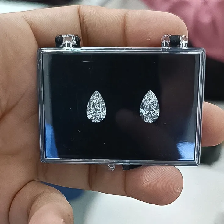 Pear Diamond Pair 2 ct. & 2.01 ct. - picture 