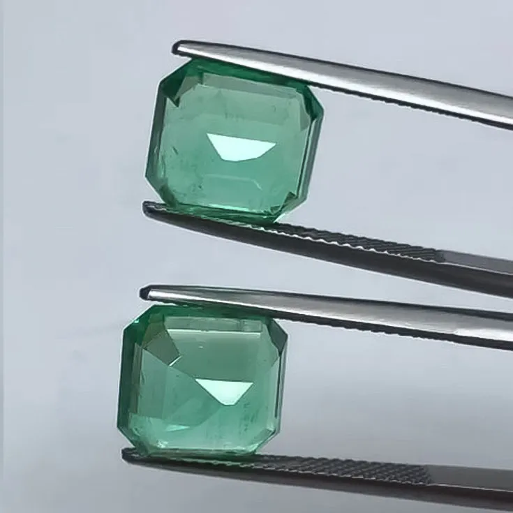 Emeralds Pair 5.71 ct. & 5.59 ct. - picture 