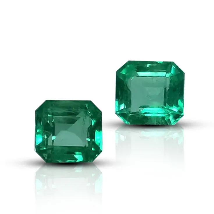Emeralds Pair 5.71 ct. & 5.59 ct.