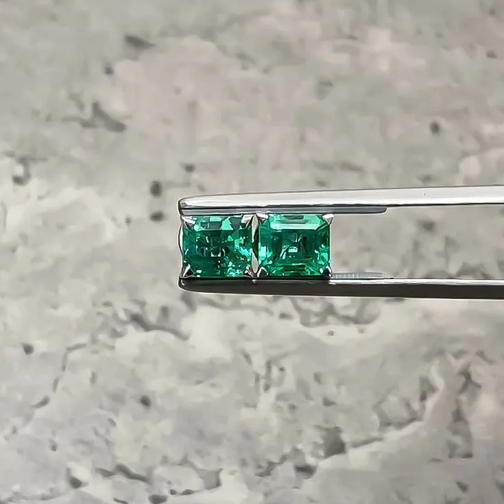 Emerald Stud Earrings 2.3 ct.